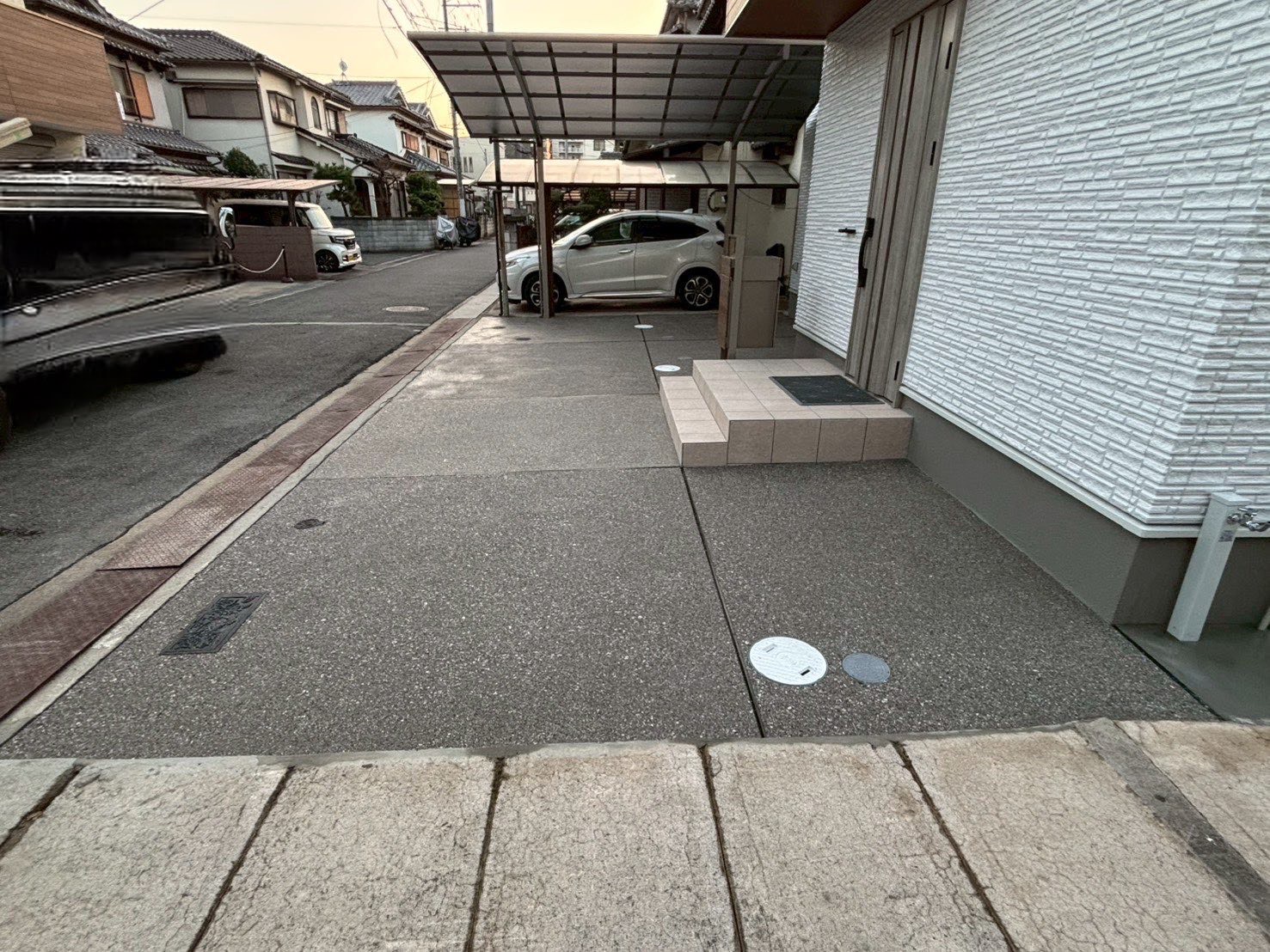 戸建て＞外構工事　写真４枚